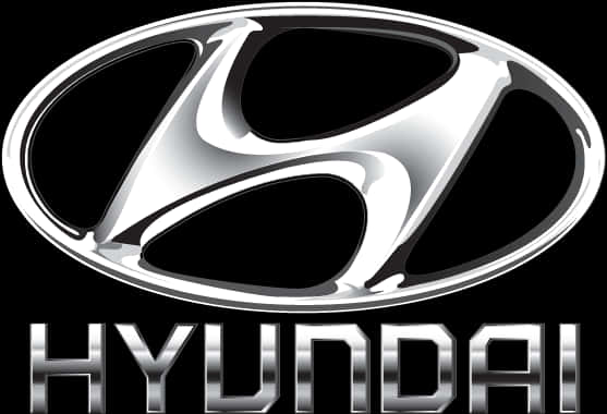 Hyundai Logo Blackand Silver