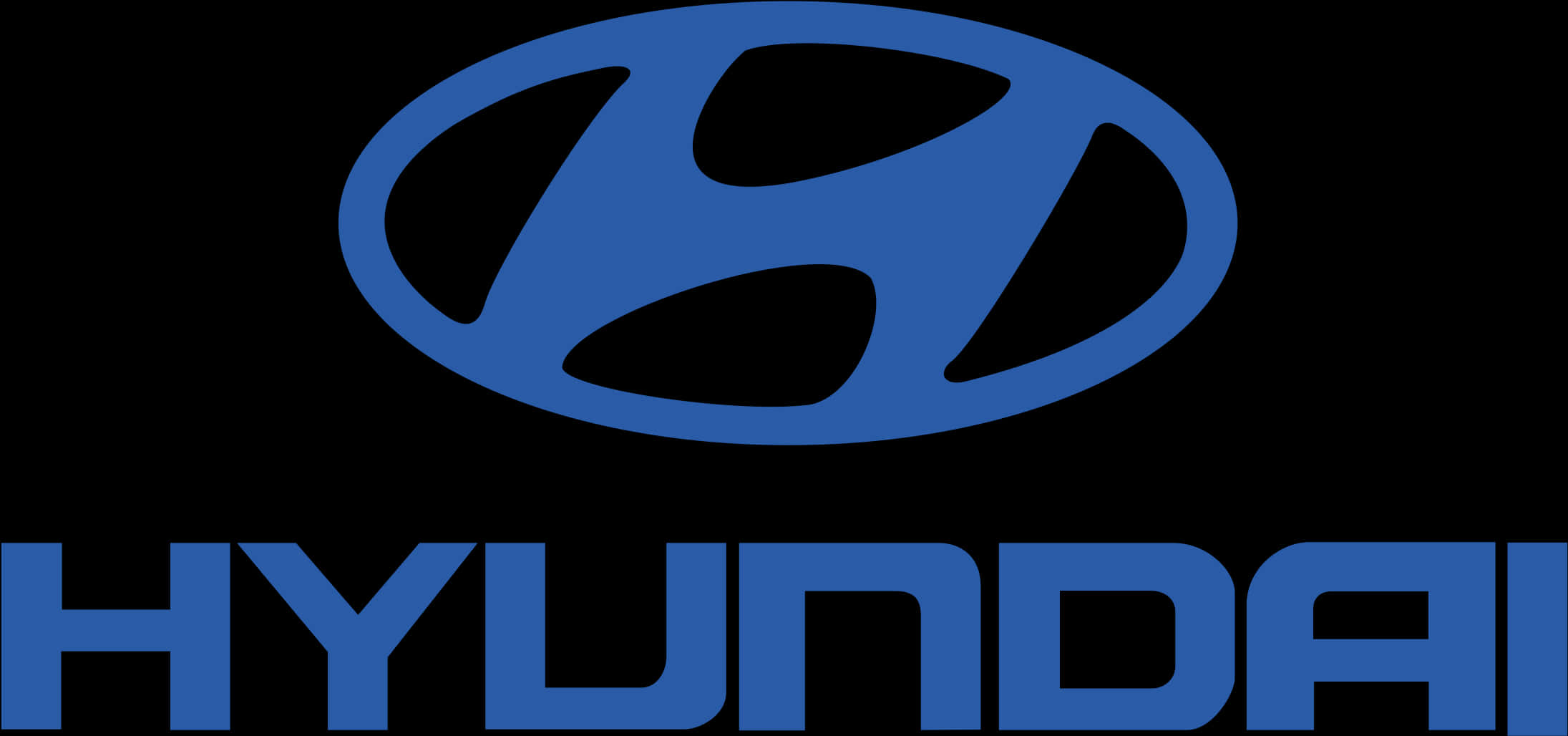 Hyundai Logo Blue Background