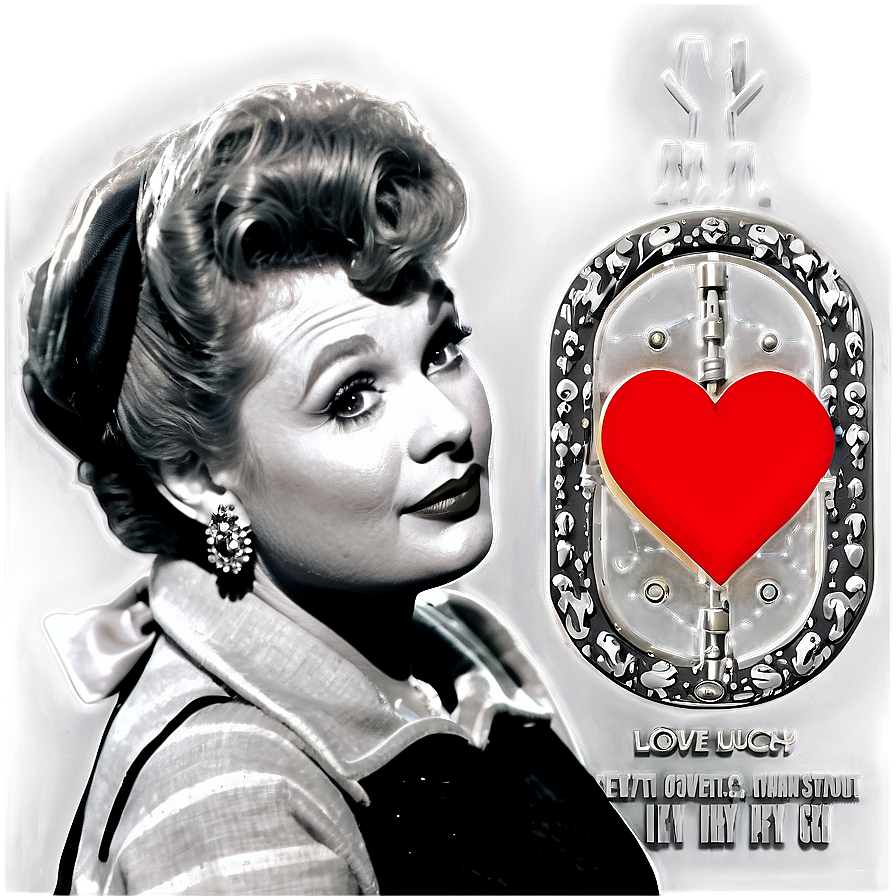 I Love Lucy Black And White Png 39