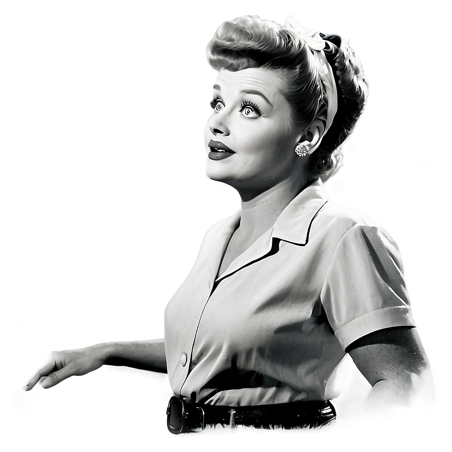 I Love Lucy Black And White Png 97