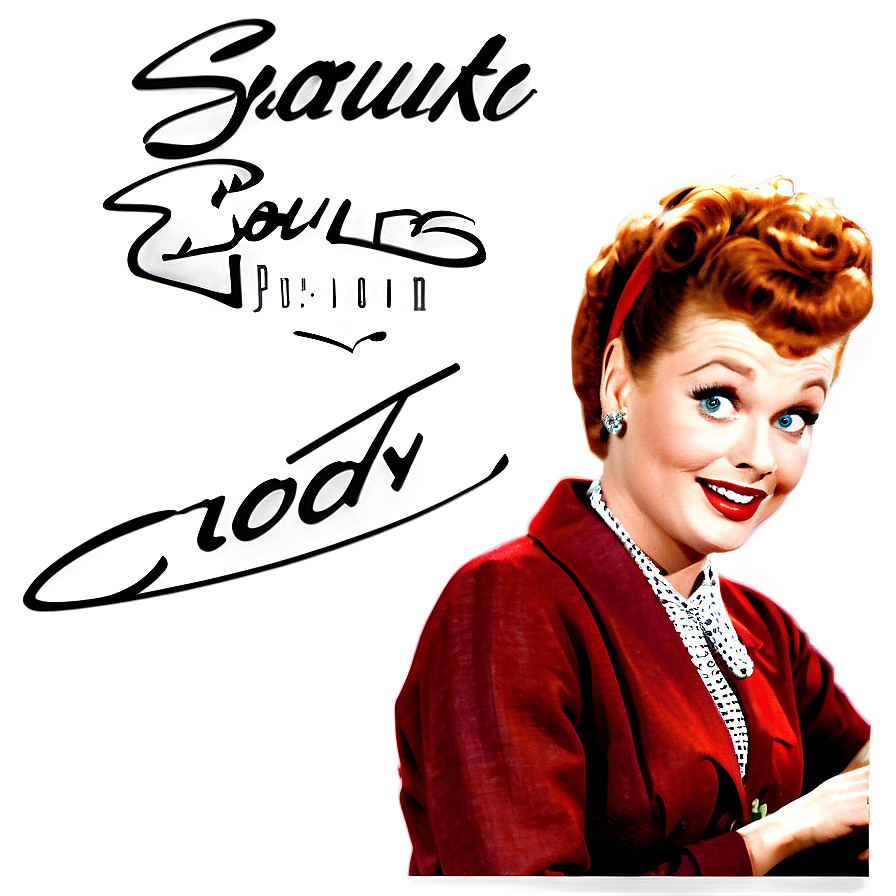 I Love Lucy Signature Autograph Png 06242024