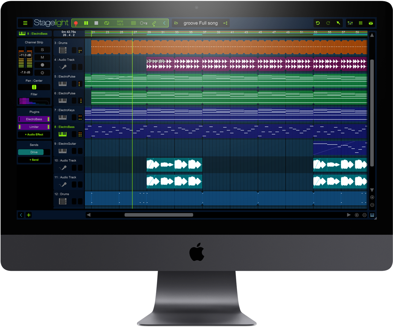 I Mac Digital Audio Workstation Display