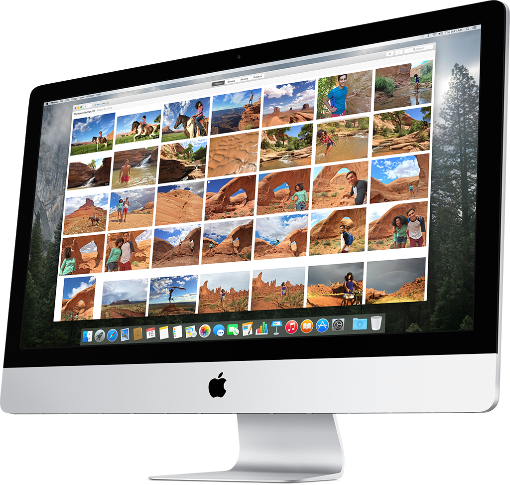I Mac Displaying Photo Collection