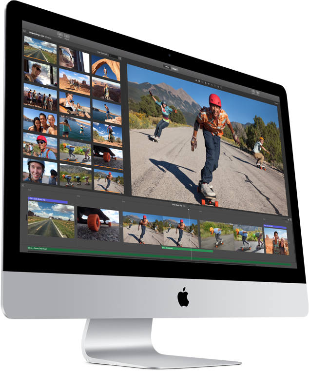 I Mac Displaying Photo Editing Software