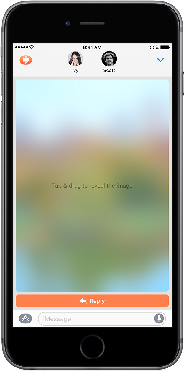 I Message Photo Reveal Feature