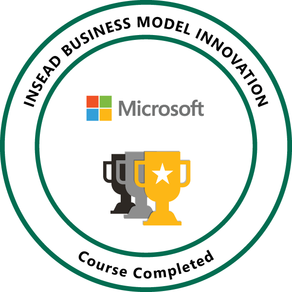 I N S E A D Microsoft Innovation Course Completion Badge