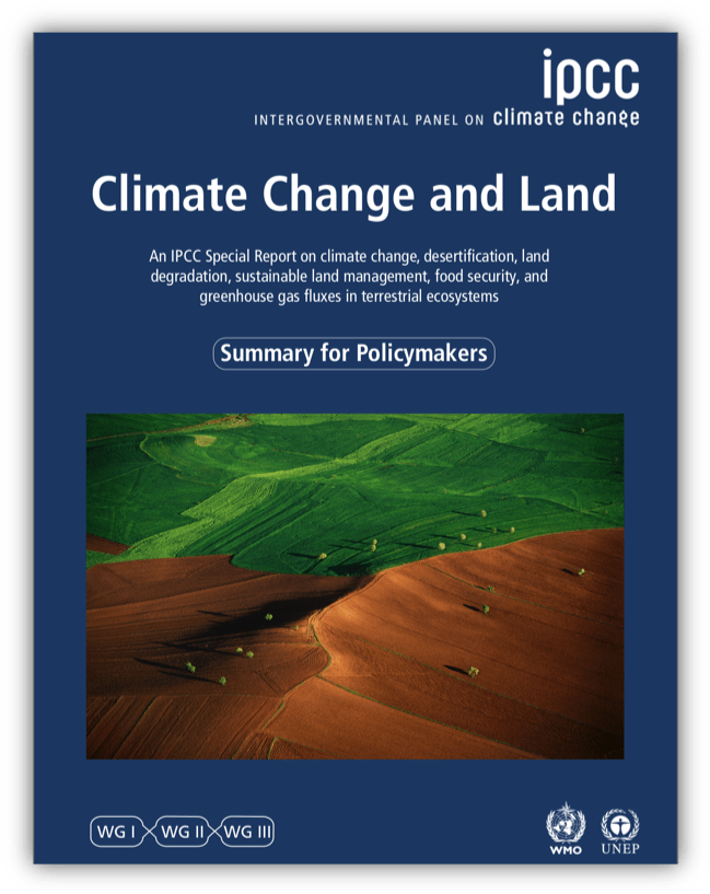 I P C C Climate Changeand Land Summary Report Cover