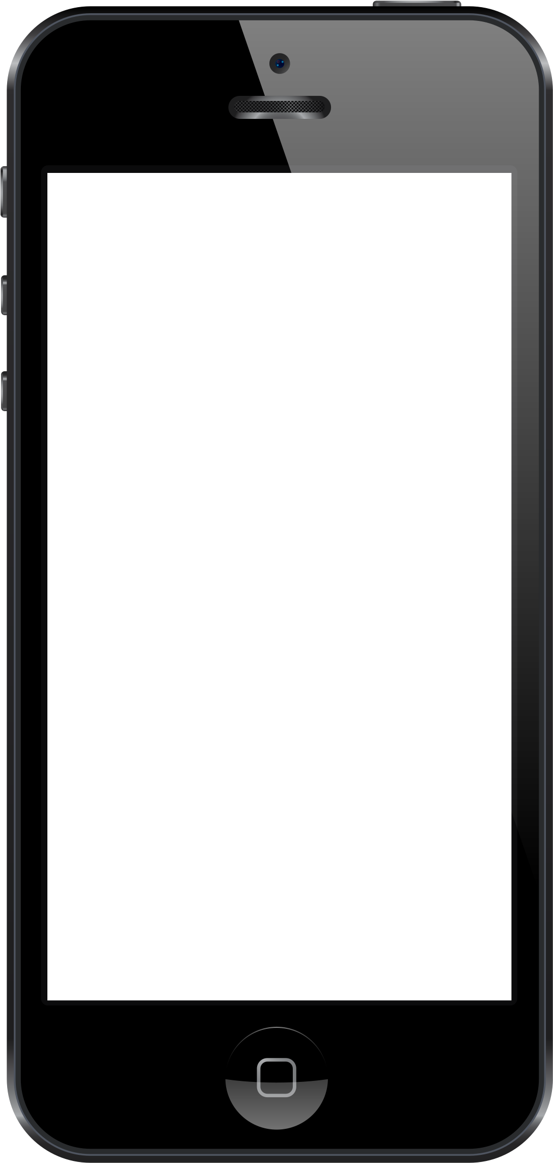 I Phone_ Black_ Model_ Transparent_ Screen