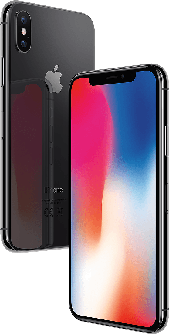 I Phone X Space Gray Frontand Back