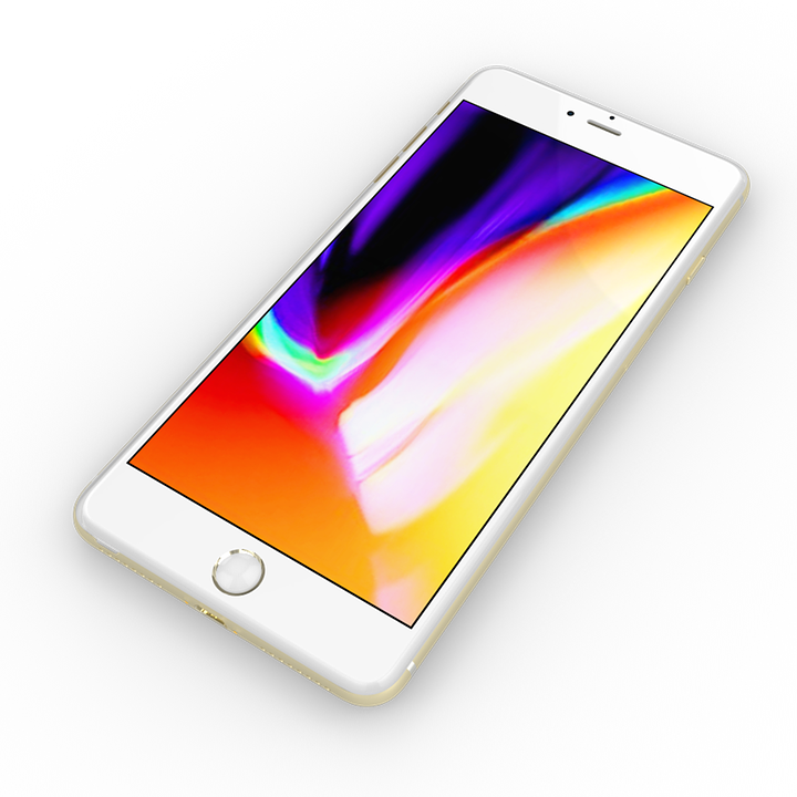 I Phonewith Colorful Displayon Black Background