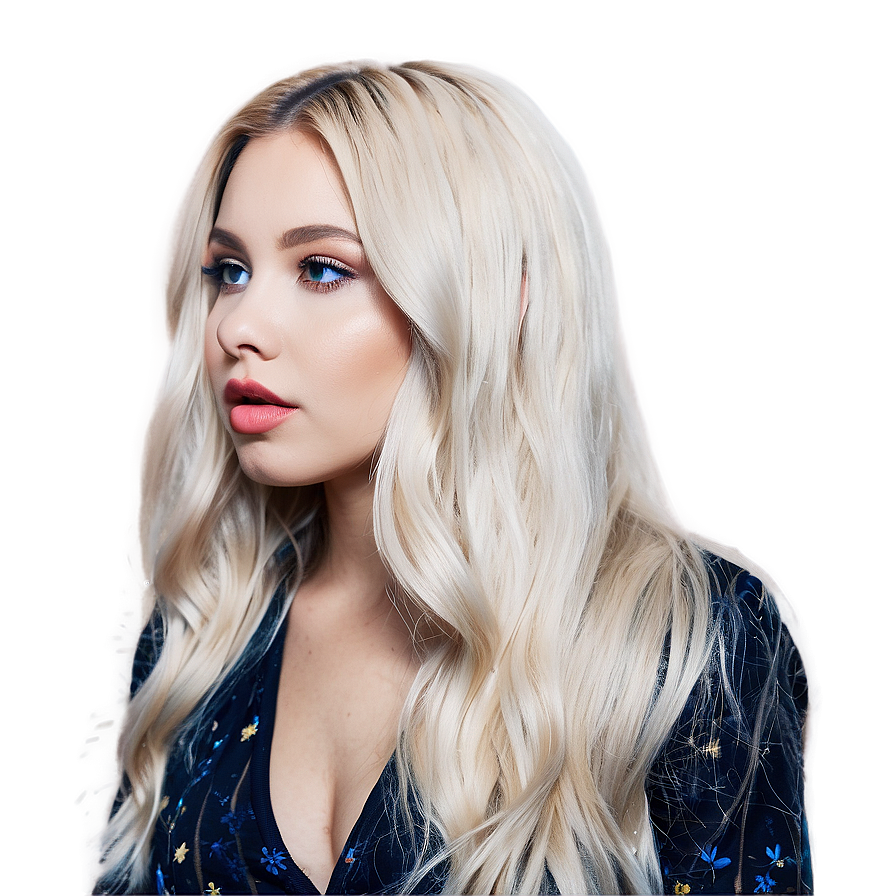 Ice Blonde Hair Png 05252024