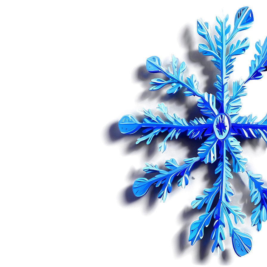 Ice Blue Snowflake Png 04292024