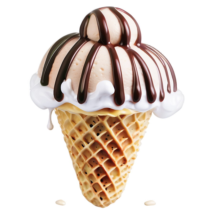 Ice Cream Bubble Waffle Png 05032024