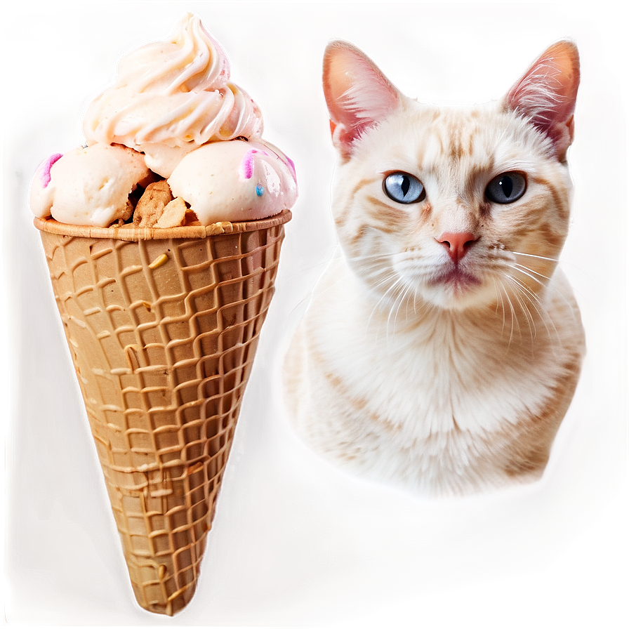 Ice Cream Cat Filter Png Seb