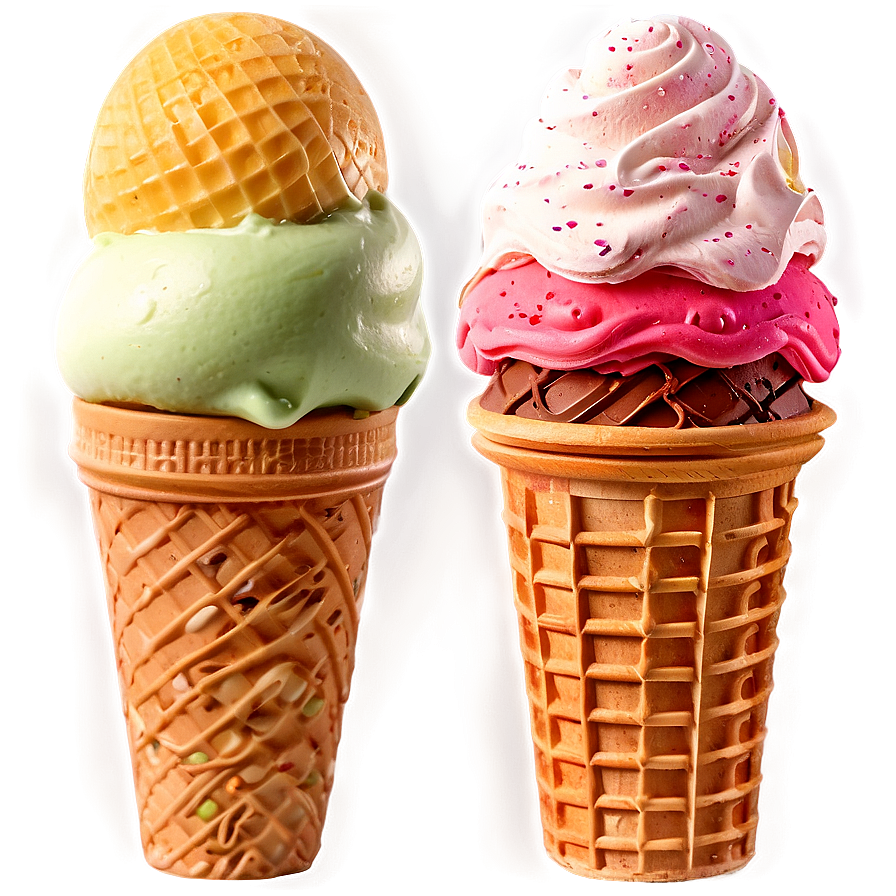Ice Cream Cone Set Png 35