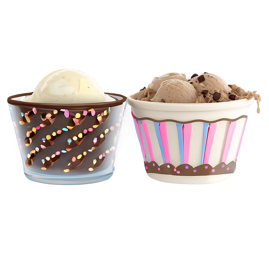 Ice Cream Cup Assortment Png Tgk