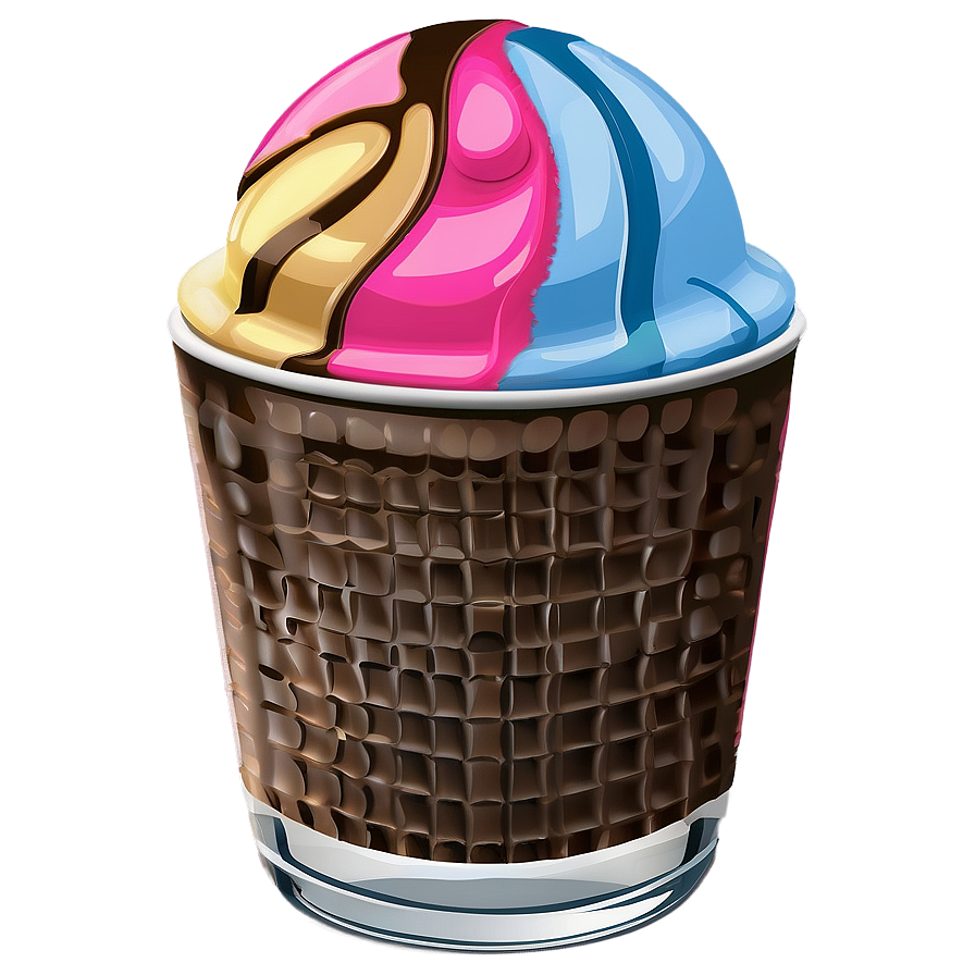 Ice Cream Cup With Spoon Png Jsd62