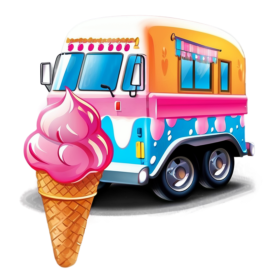 Ice Cream Truck Business Logo Png Vcm