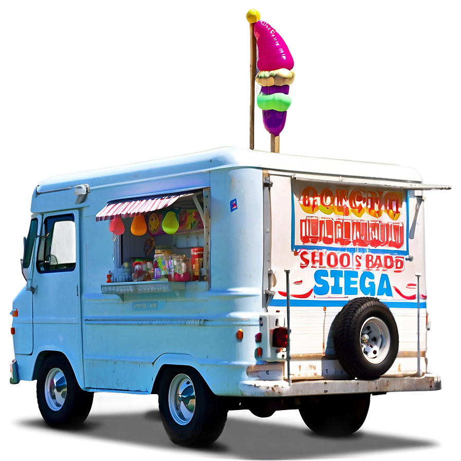 Ice Cream Truck By The Sea Png 20