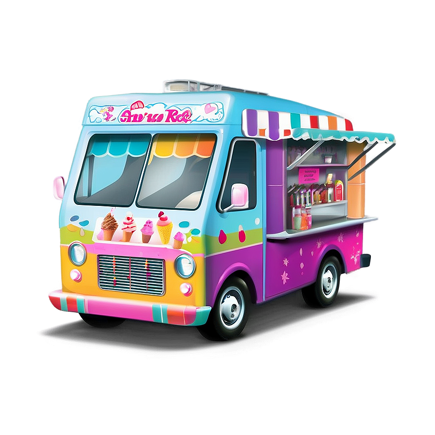 Ice Cream Truck By The Sea Png 64