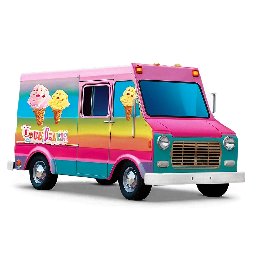 Ice Cream Truck In The Park Png Odi49