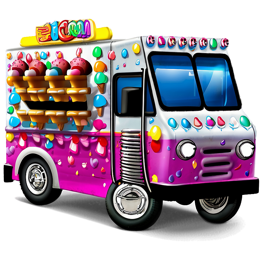 Ice Cream Truck With Music Png 21