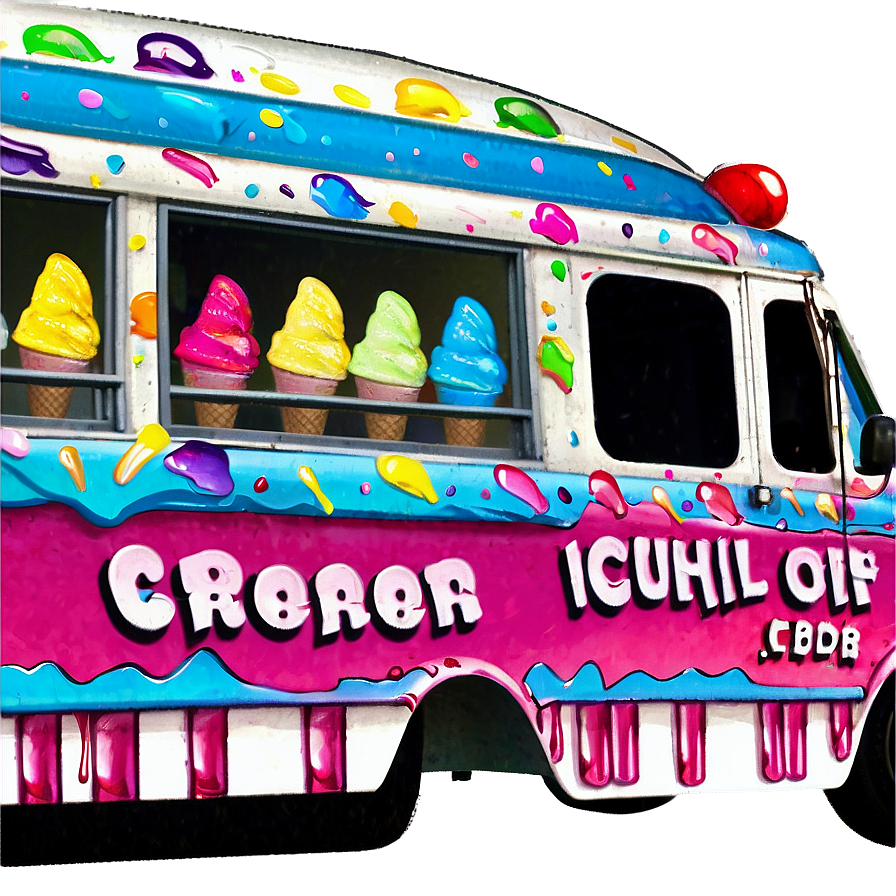 Ice Cream Truck With Open Window Png 06122024