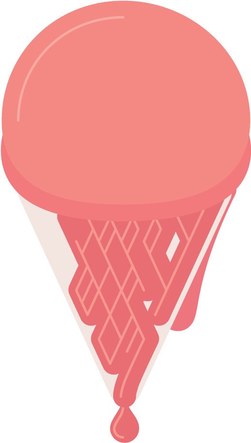 Ice Cream Waffle Cone Dripping