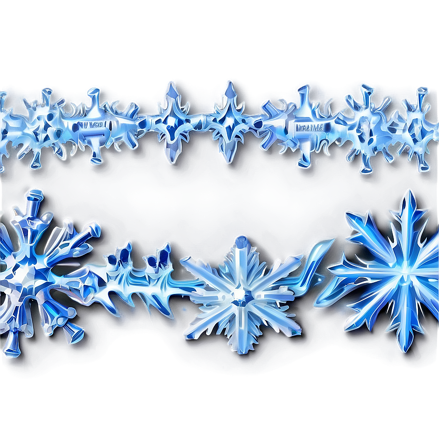 Ice Crystal Border Png 06132024