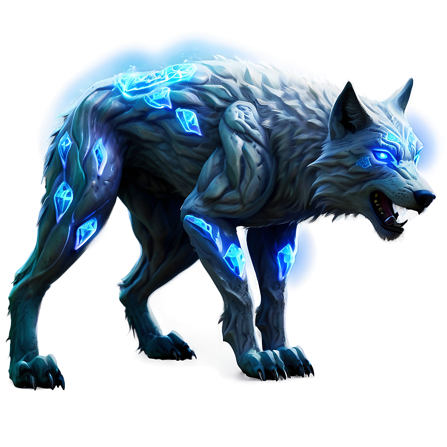 Ice Elemental Wolf Png 70