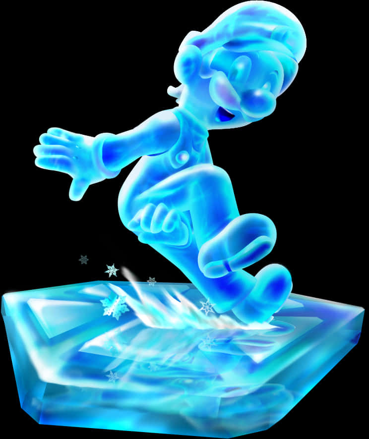 Ice Skating Animated Character