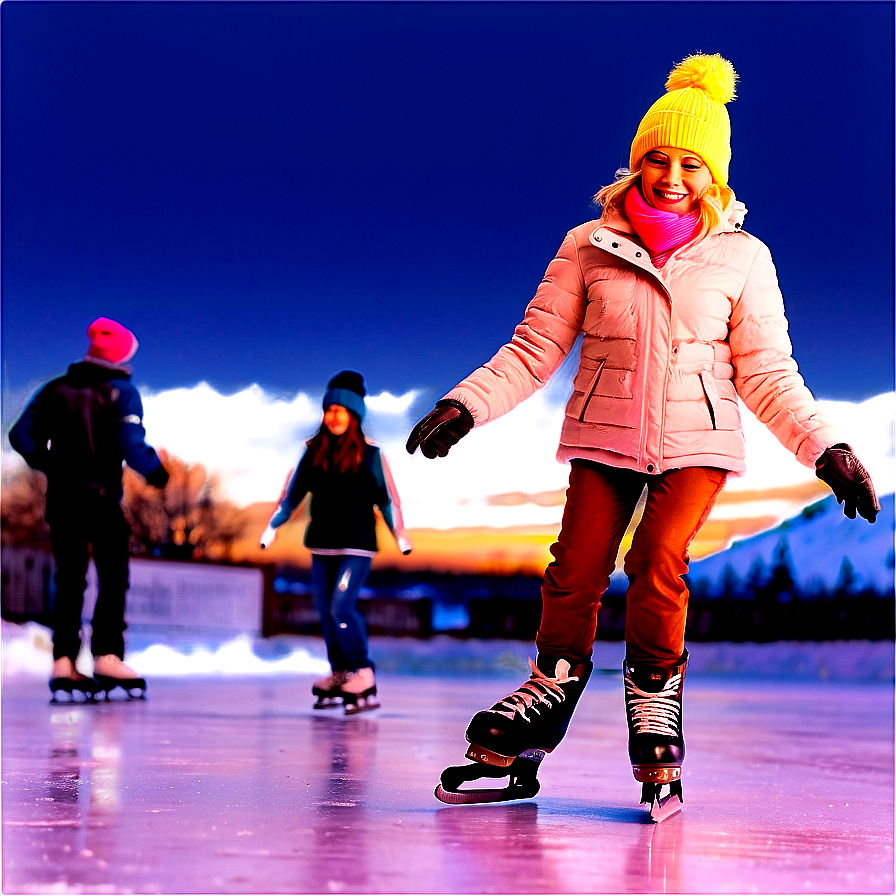 Ice Skating Bliss Png 34