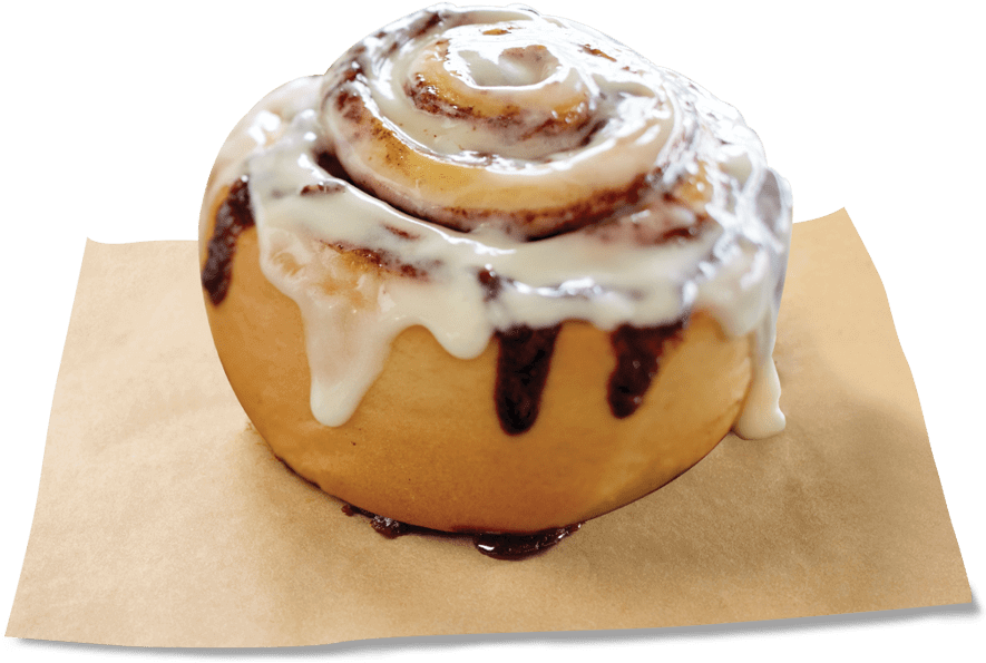 Iced Cinnamon Roll Delicious Treat.png