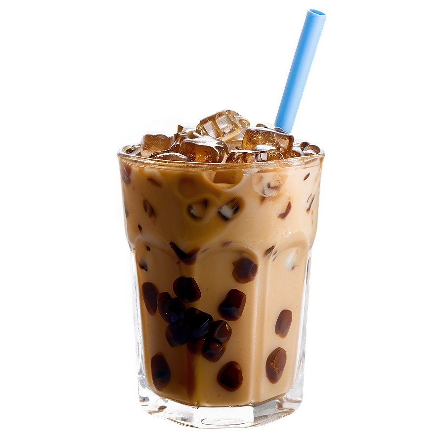 Iced Coffee With Milk Png Vov89