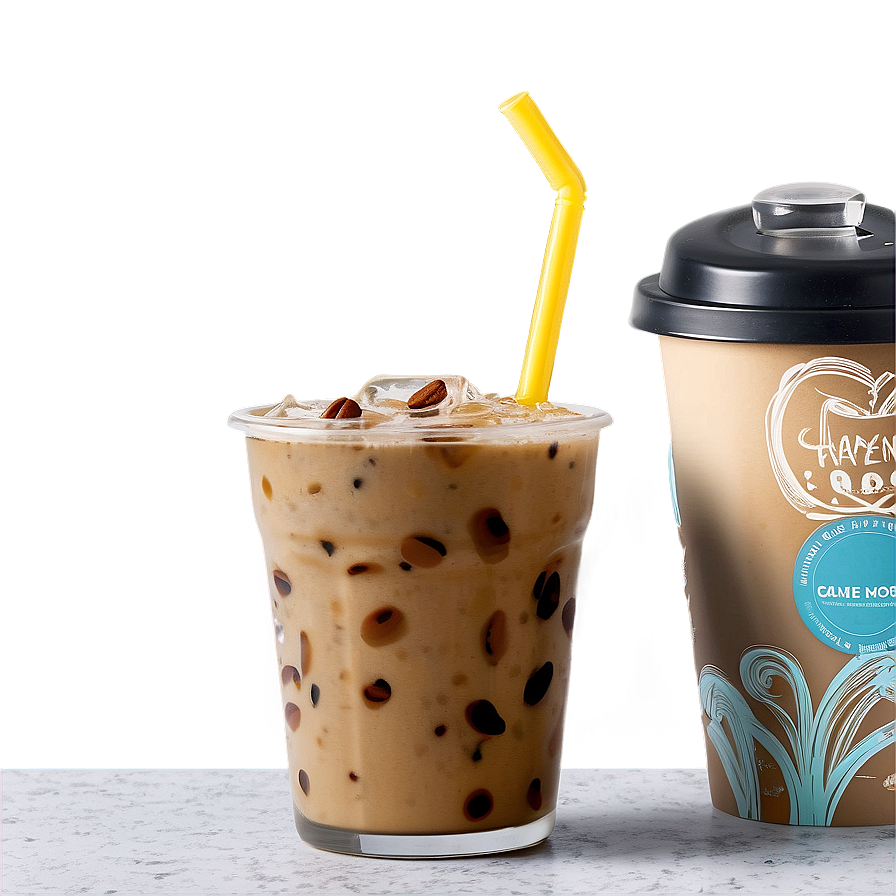 Iced Coffee With Oat Milk Png 84