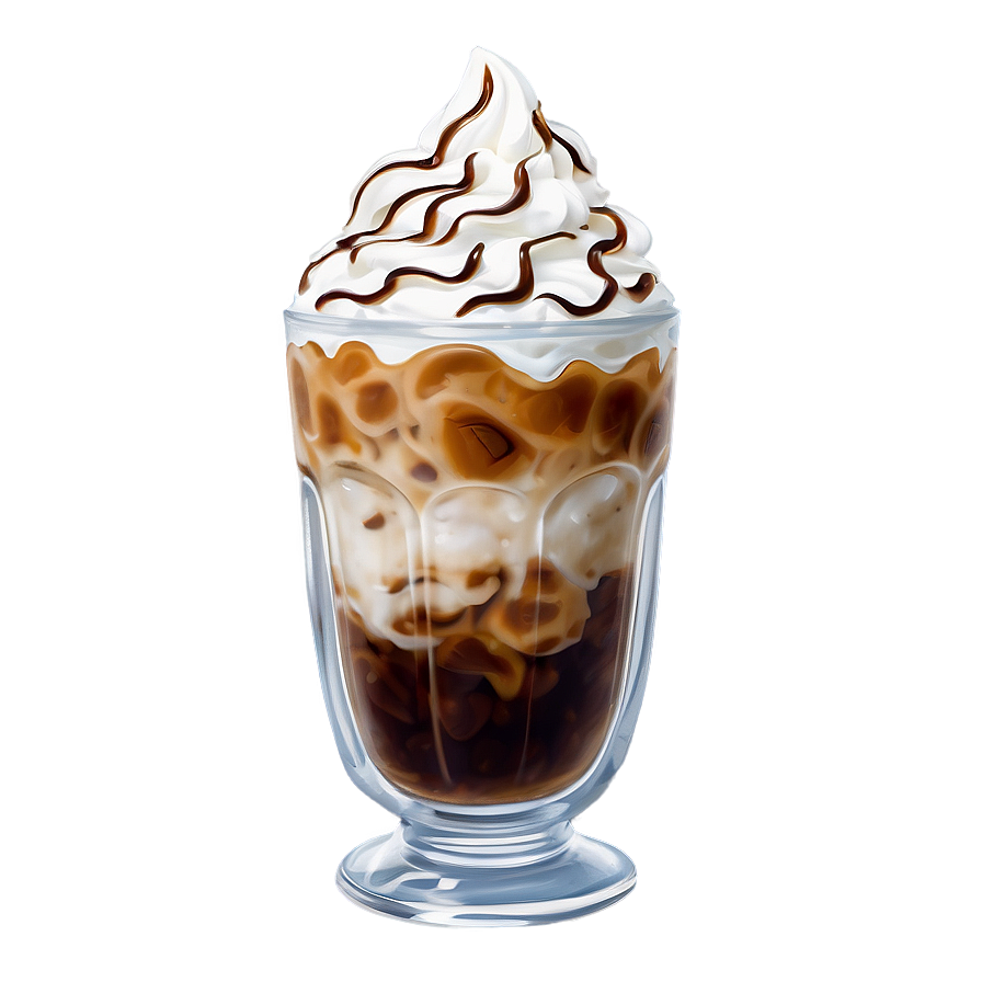 Iced Coffee With Whipped Cream Png Saa