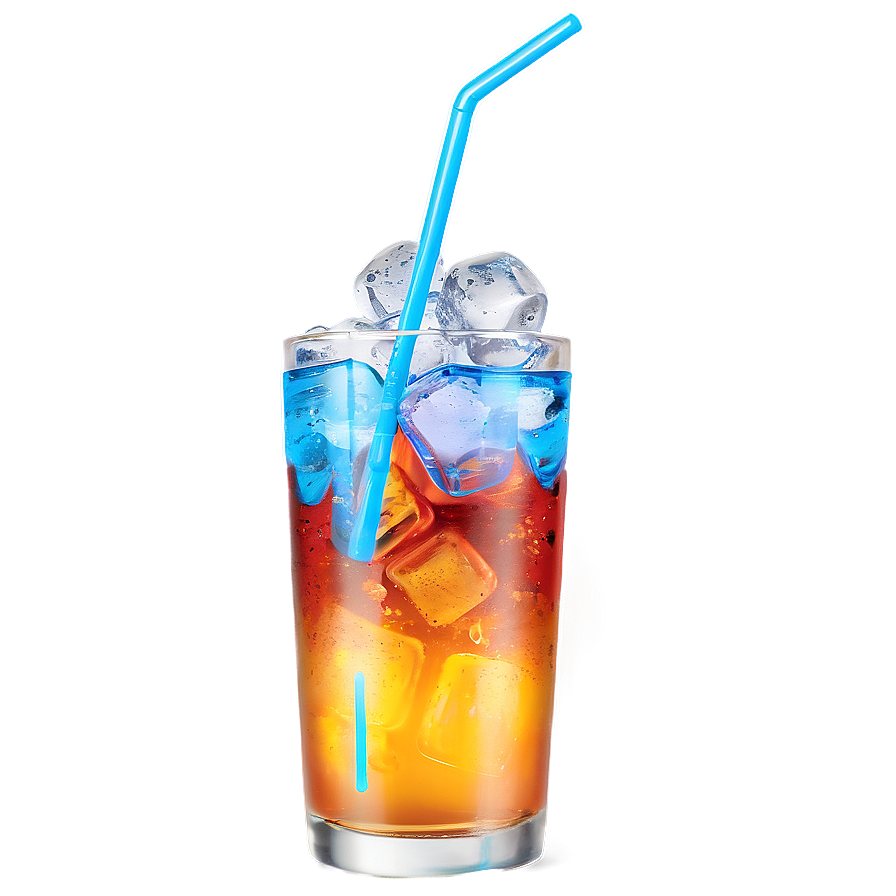 Iced Soft Drink Glass Png Fma26