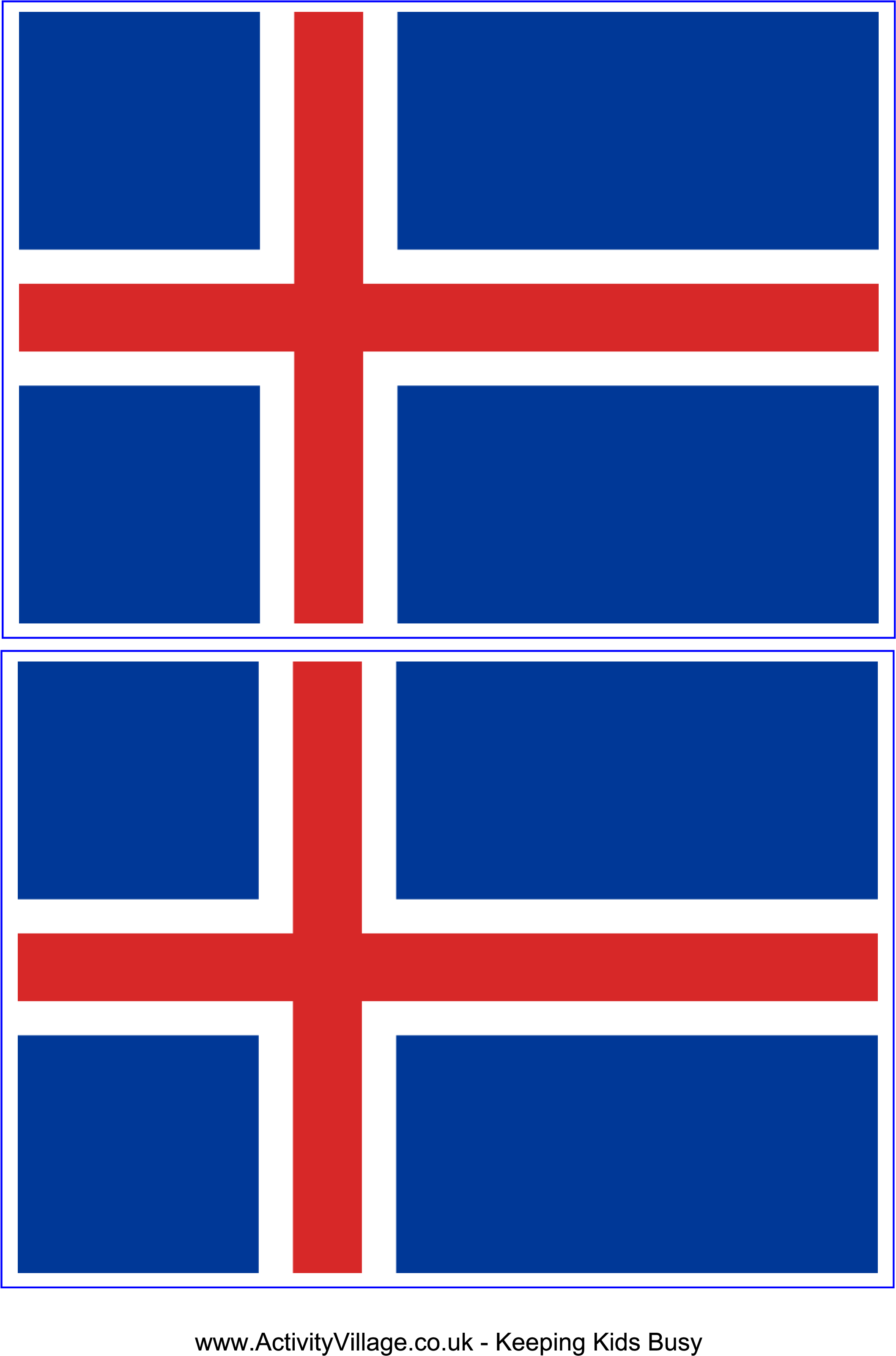 Icelandic Flag Printables