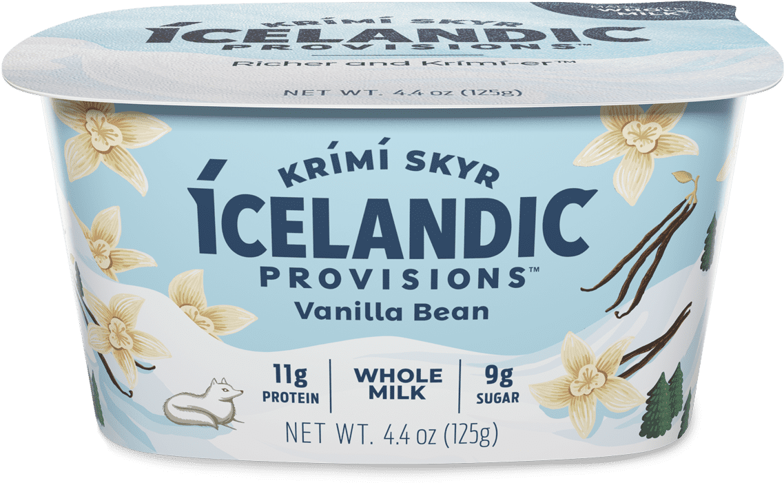 Icelandic Vanilla Bean Skyr Ice Cream Packaging