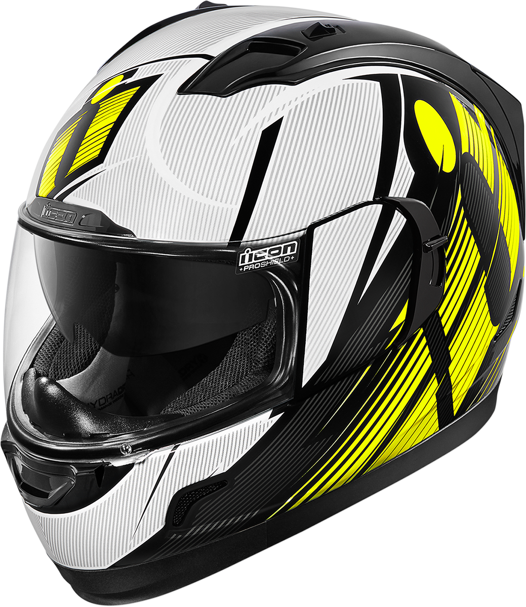 Icon Airflite Helmet Yellow Black Design