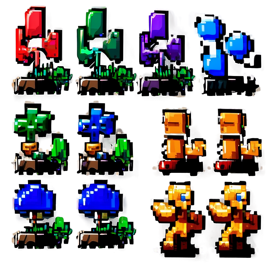 Iconic 16 Bit Game Sprites Png Wck