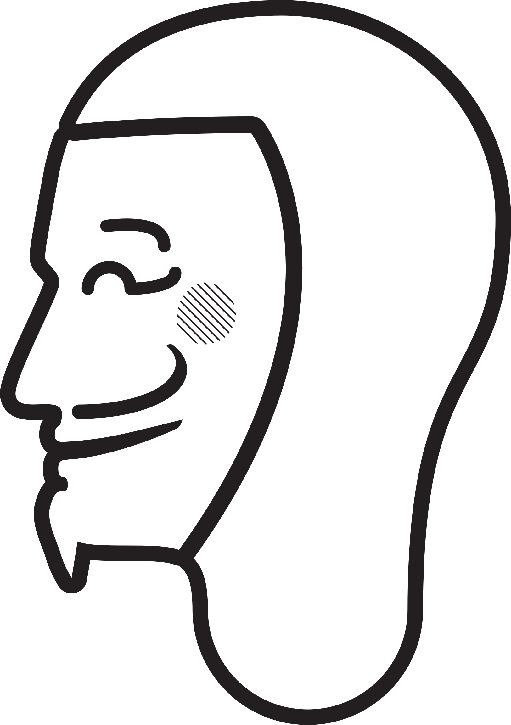 Iconic Anonymous Mask Outline