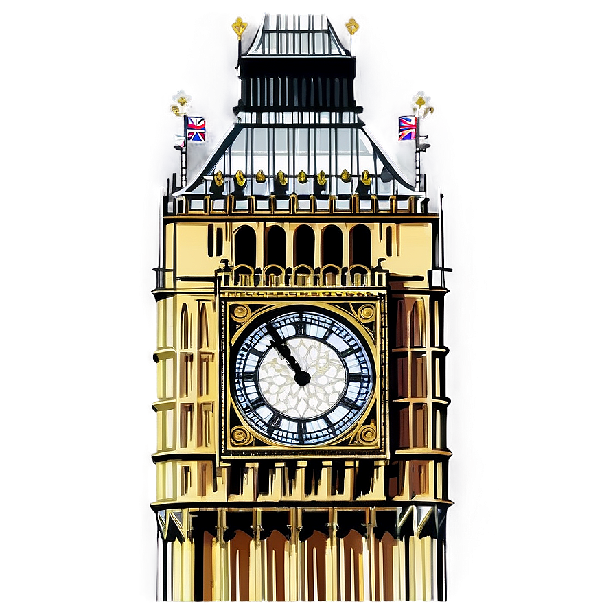 Iconic Big Ben Tower Png 06112024