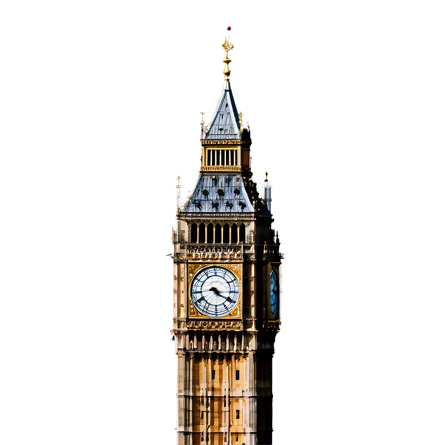 Iconic Big Ben Tower Png Urw