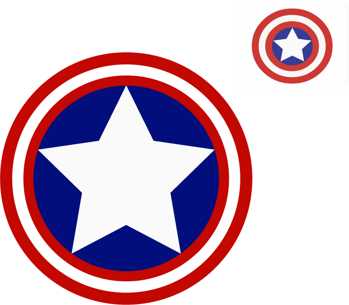 Iconic Circular Superhero Shield Logo