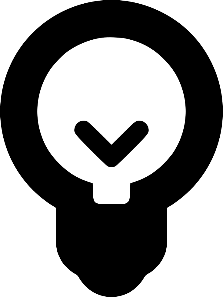 Iconic Lightbulb Idea Symbol