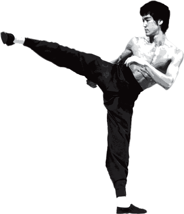 Iconic Martial Artist High Kick