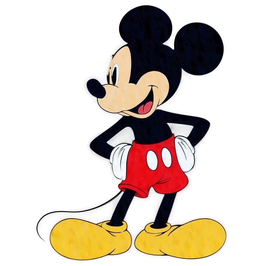 Iconic Mickey Mouse Silhouette Png Rib3