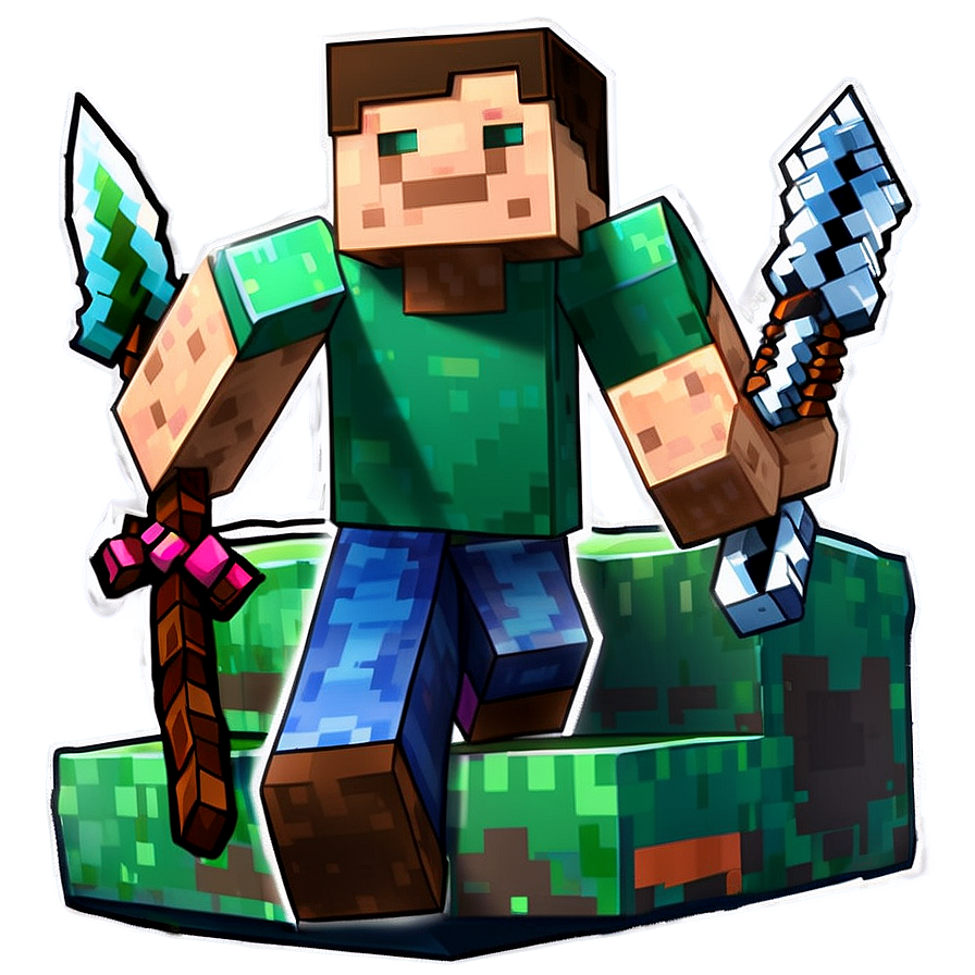 Iconic Minecraft Characters Png Wng9