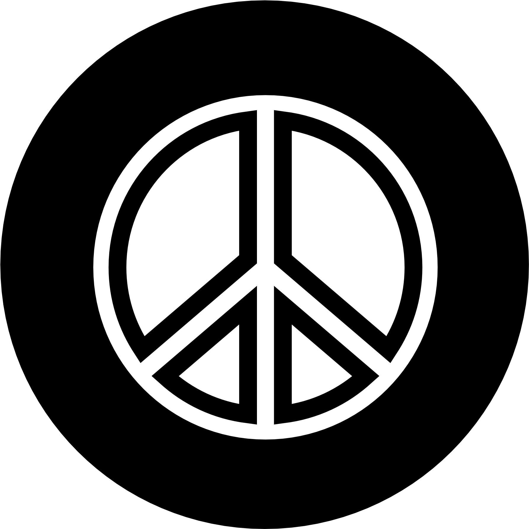 Iconic Peace Symbol Graphic